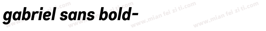 gabriel sans bold字体转换
